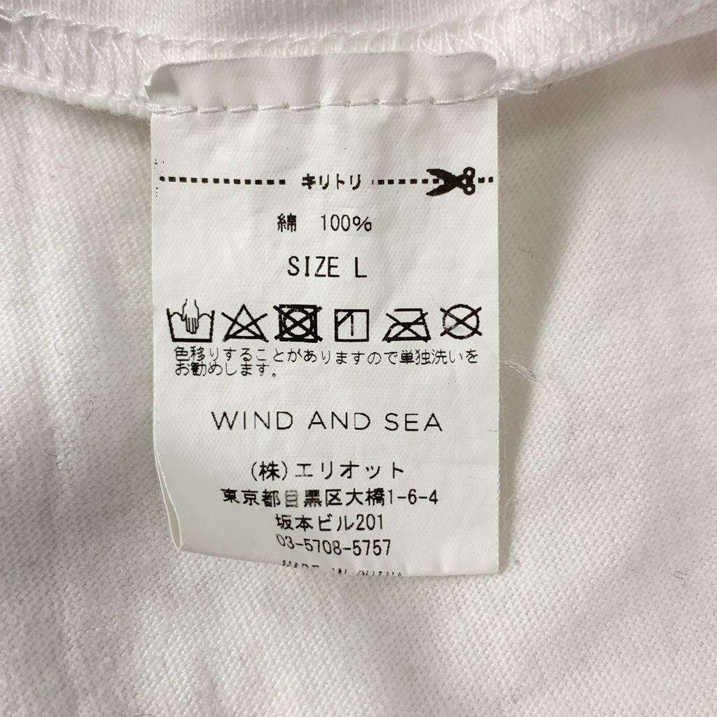 WIND AND SEA / 윈던시- | PARAPPATHERAPPER S/S TEE 파라파라파 T셔츠 | L | 화이트 | 남성
