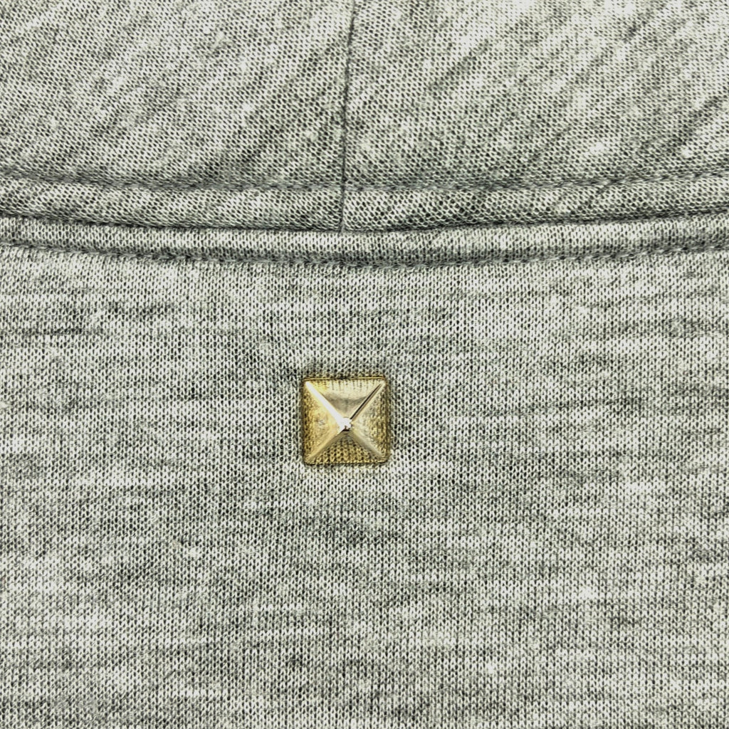 華倫天奴 |搖滾鉚釘圓領運動衫 | XS |灰色 |男士