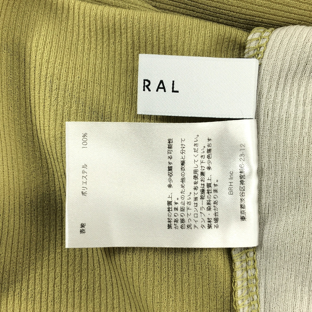 MURRAL / ミューラル | Sheer layered top シアー レイヤード トップス カットソー | 2 | ライムグリーン / ライトグレー | レディース