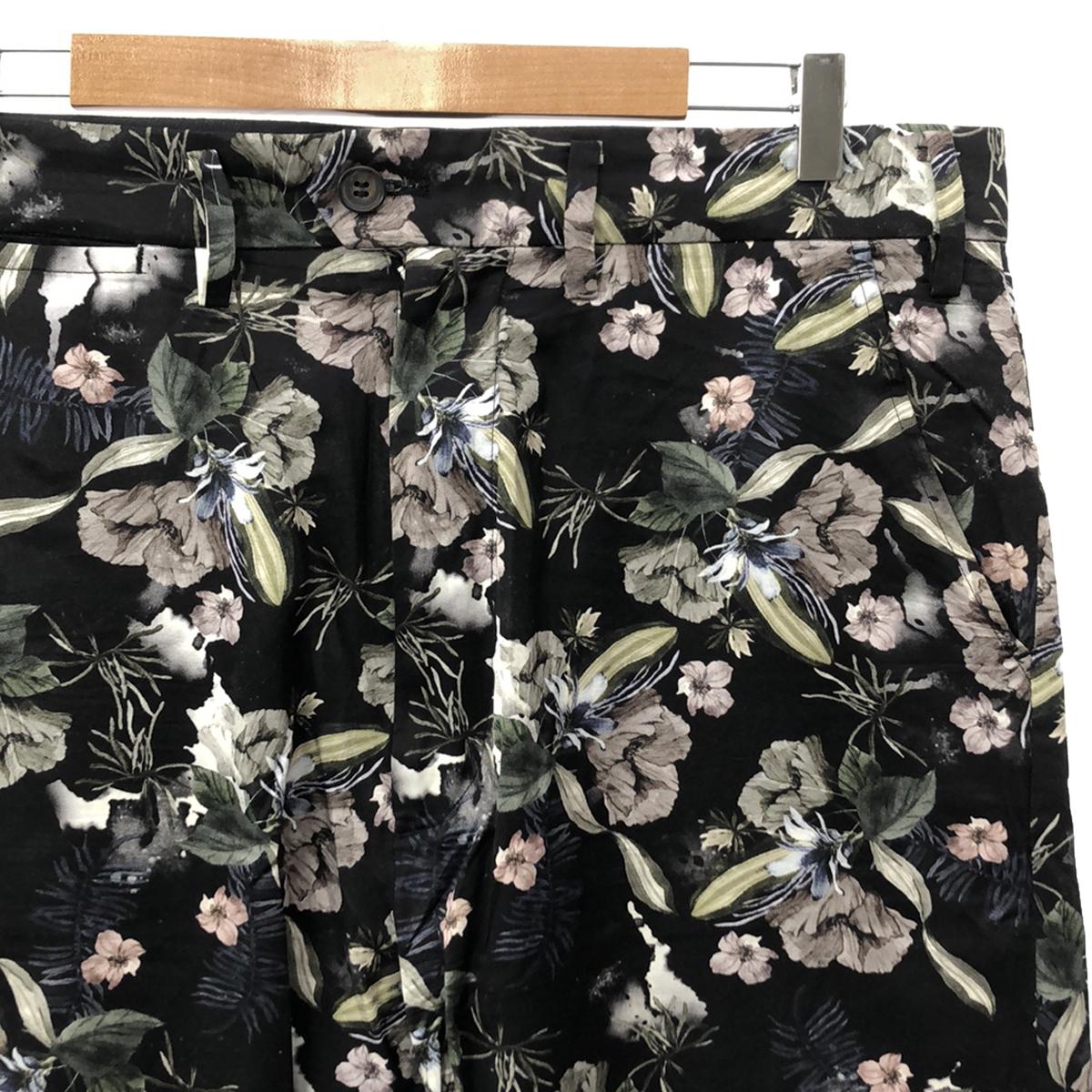 SISE | Nylon cotton flower print all-over pants | 1 | Men's