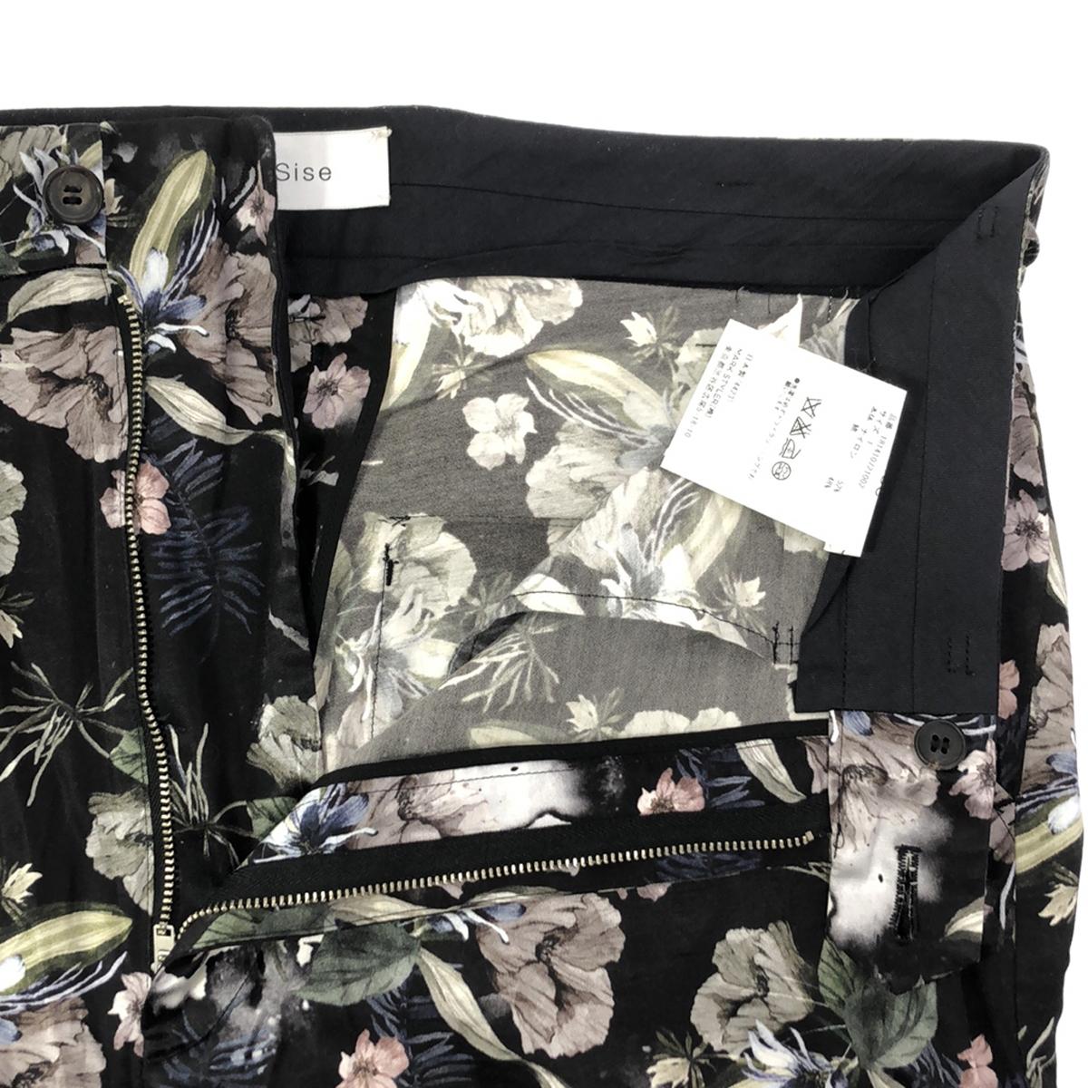 SISE | Nylon cotton flower print all-over pants | 1 | Men's