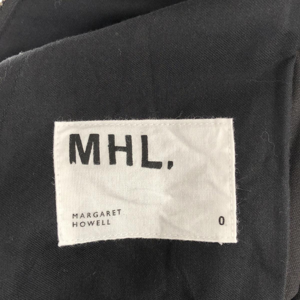 MHL. / エムエイチエルマーガレットハウエル | 2023AW | DRY NATURAL COTTON CANVAS ワイドパンツ | 0 | ブラック | レディース