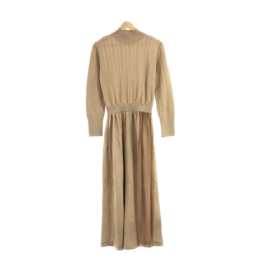 PUBLIC TOKYO | Lamé knit dress | F | Beige | Women's