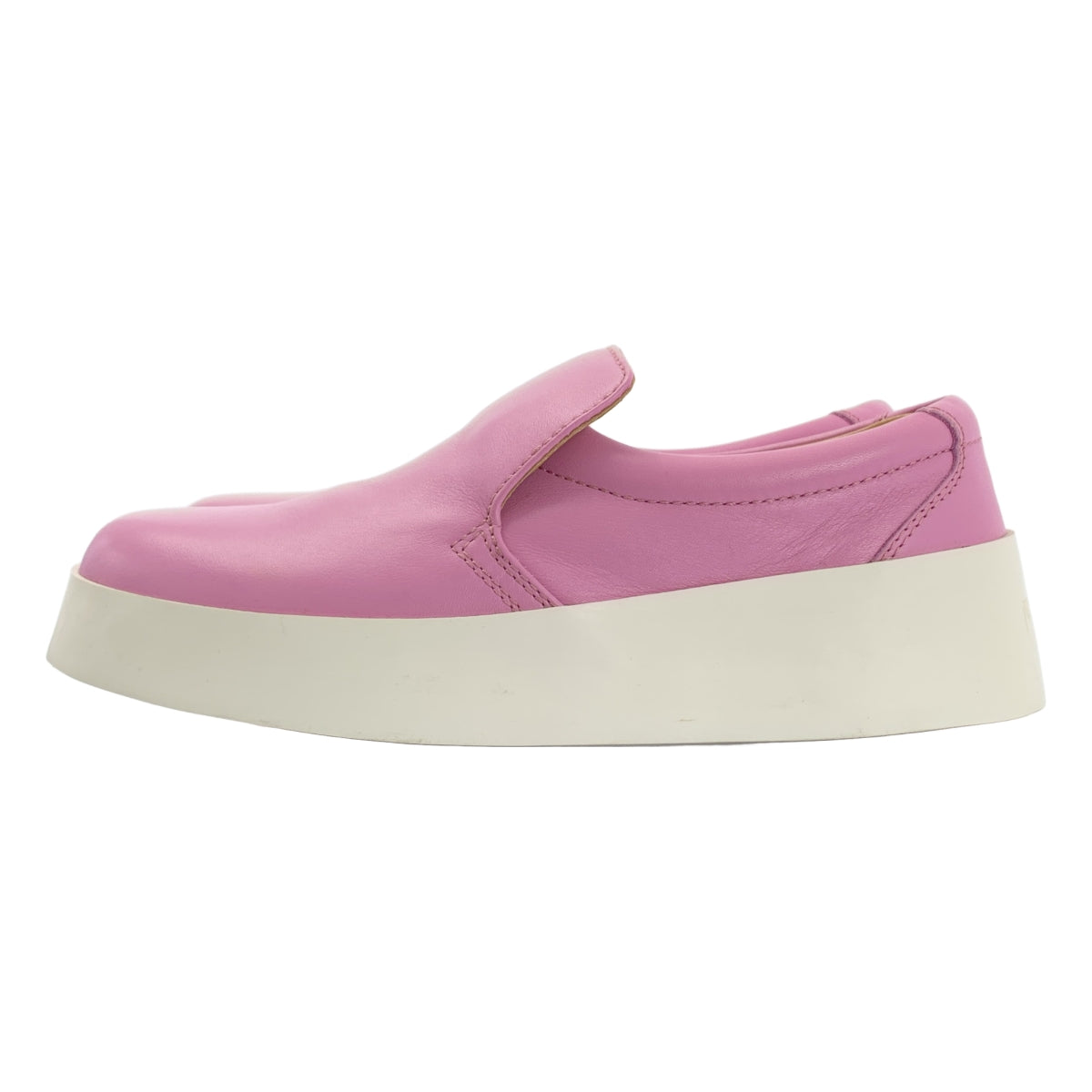 【新品】  JW Anderson / ジェイダブルアンダーソン | 2024SS | LEATHER SLIP ON SNEAKERS レザー スリッポン 厚底 スニーカー | 38 | ピンク | レディース