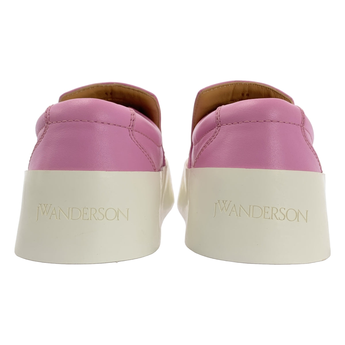 【新品】  JW Anderson / ジェイダブルアンダーソン | 2024SS | LEATHER SLIP ON SNEAKERS レザー スリッポン 厚底 スニーカー | 38 | ピンク | レディース