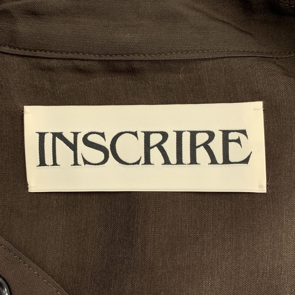 【成色極佳】INSCRIRE | 2025春夏 | 透明緞面軍裝外套，男女通用 | 2碼 | 棕色 | 女款