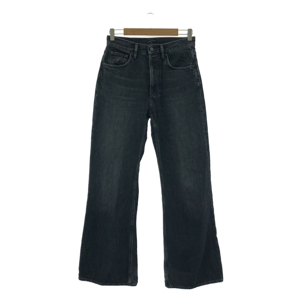 Acne Studios / アクネストゥディオズ | ルーズ ワイド デニム パンツ | 26 | ブラック | レディース