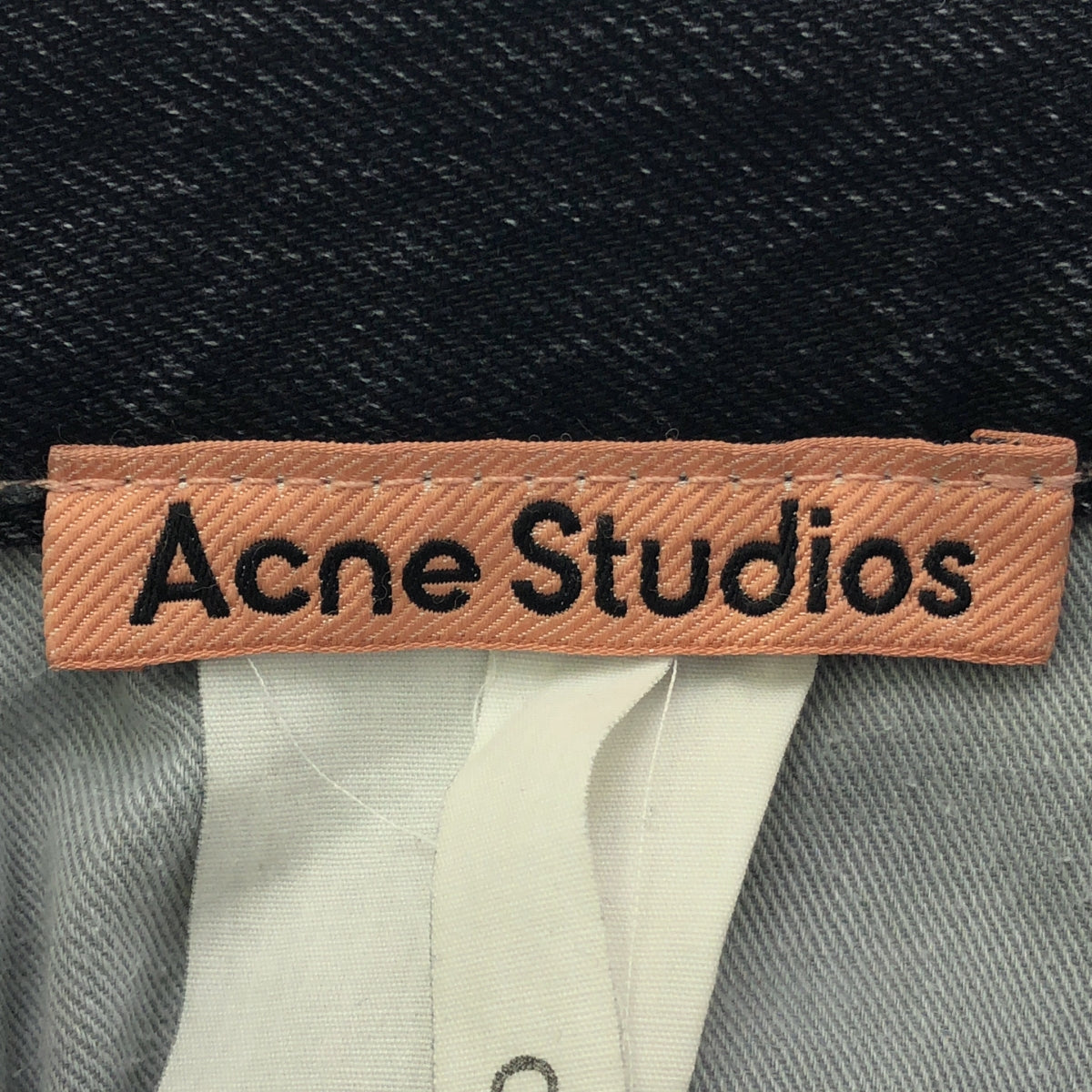 Acne Studios / アクネストゥディオズ | ルーズ ワイド デニム パンツ | 26 | ブラック | レディース