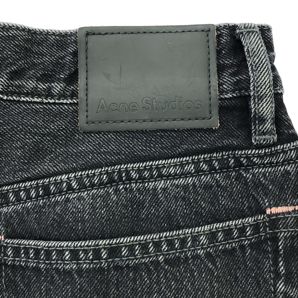 Acne Studios / アクネストゥディオズ | ルーズ ワイド デニム パンツ | 26 | ブラック | レディース