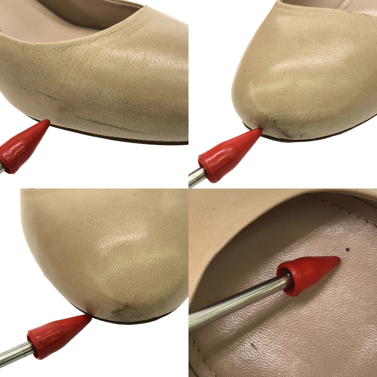 miu miu / Miu Miu | 光滑皮革拖鞋 | 38 1/2 | 米色 | 女款