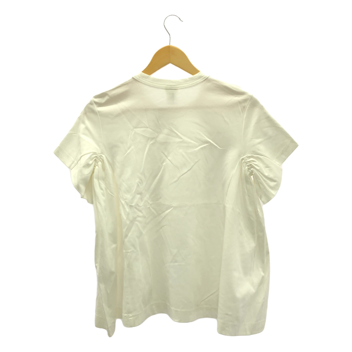 noir kei ninomiya | Comme des Garcons Side Gathered Crew Neck T-Shirt | S | White | Women's