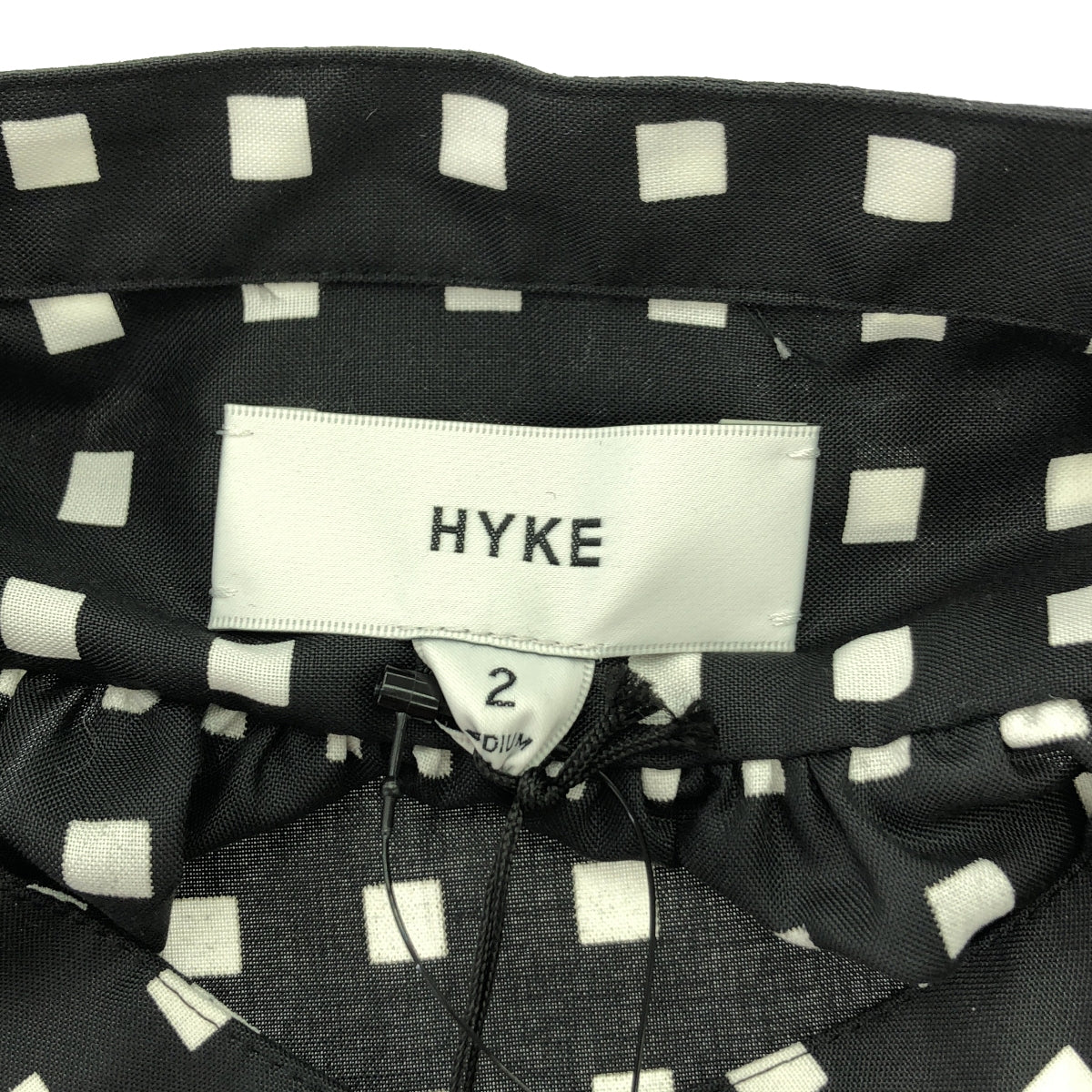 HYKE / ハイク | 2023AW | FD SQUARE PATTERN BOSOM DRESS ワンピース | 02 | レディース