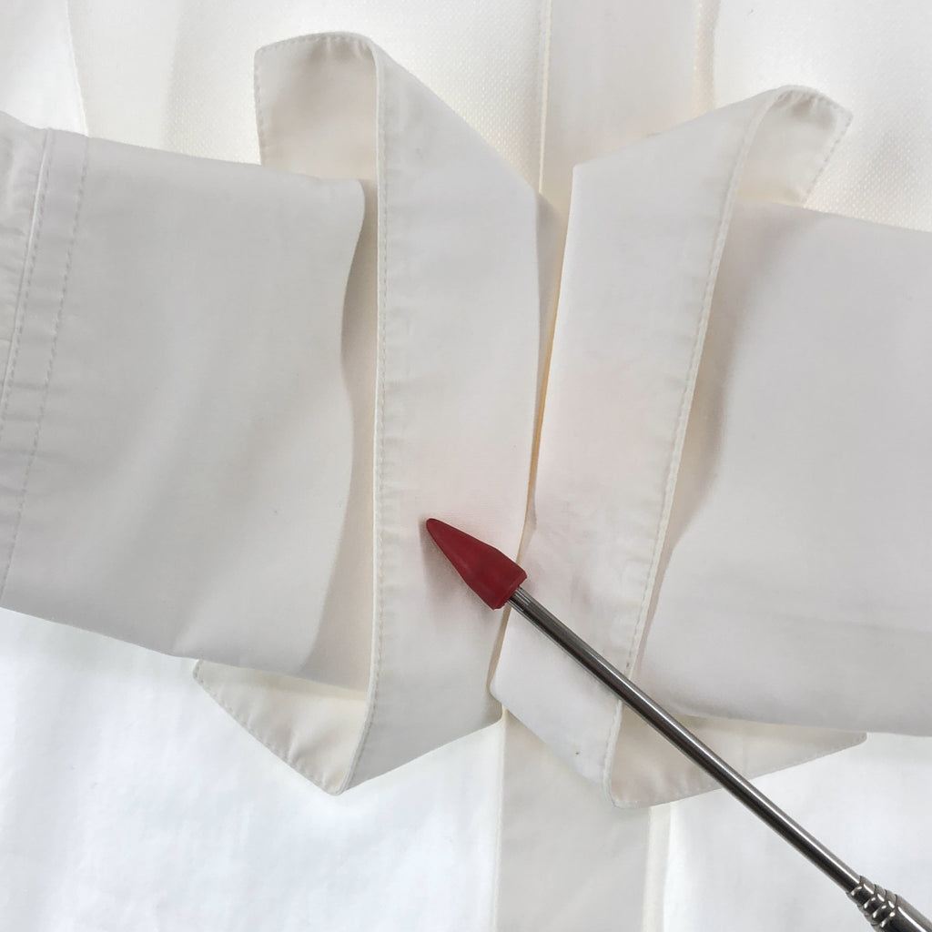 CELINE / セリーヌ | フィービー期 ノーカラー タキシードシャツ | 34 | レディース