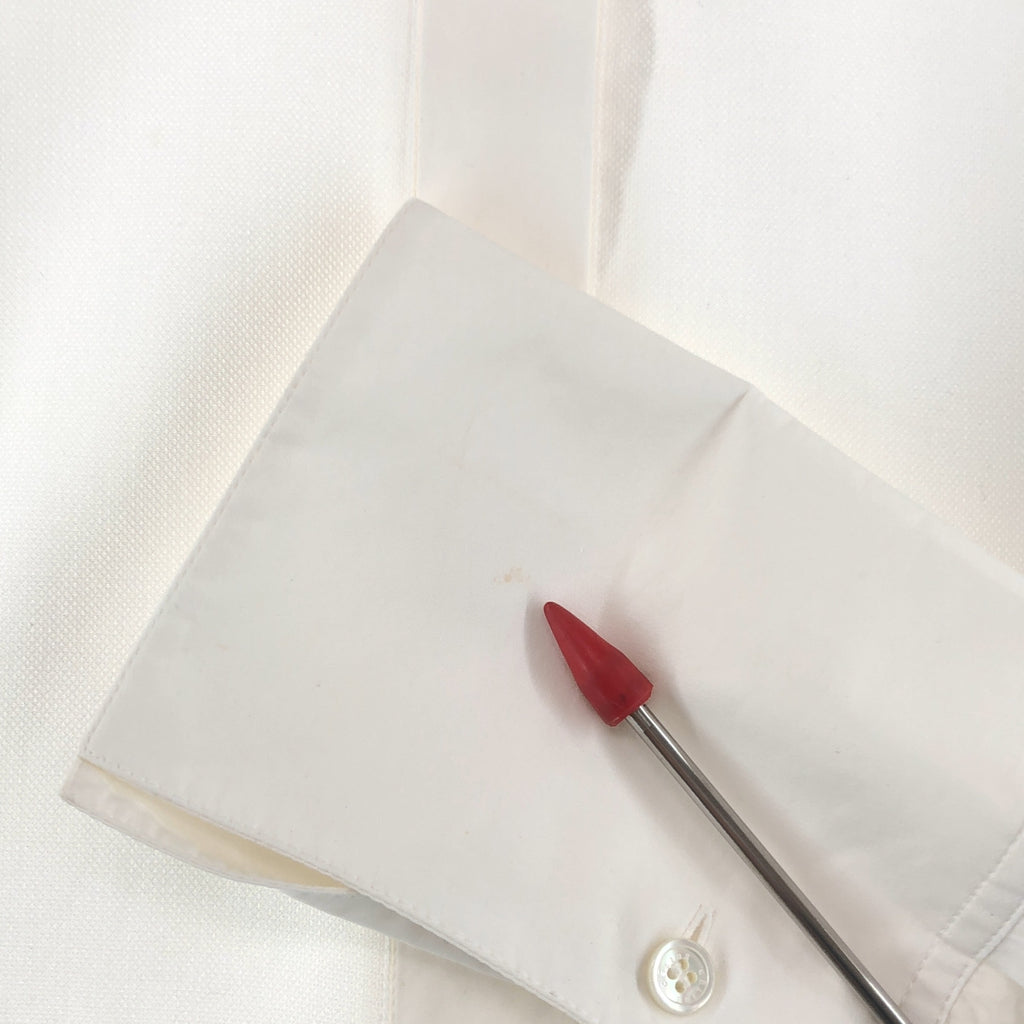 CELINE / セリーヌ | フィービー期 ノーカラー タキシードシャツ | 34 | レディース