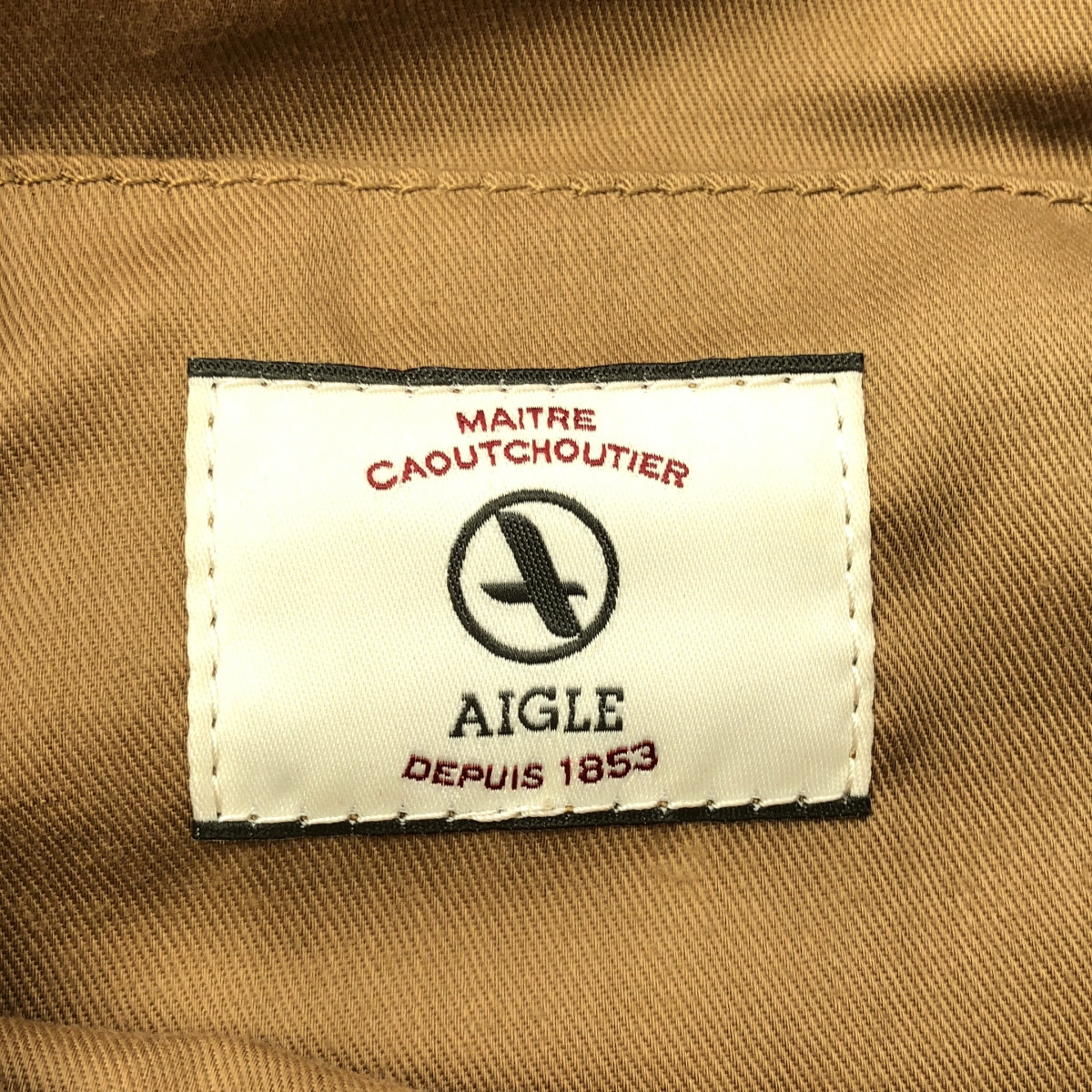 AIGLE / エーグル | 2WAY キャンバス レザー コンビ トートバッグ | ベージュ / ネイビー | レディース