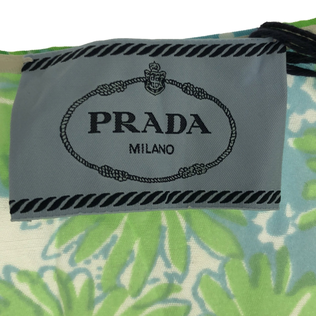 美品】 PRADA / プラダ | コットン フラワープリント ノースリーブ ギャザーワンピース | 40 | グリーン | レディース – KLD