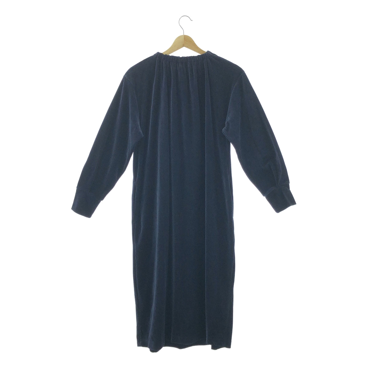 【미품】 CLASKA Gallery &amp; Shop DO / 쿠라스카 갤러리 &amp; 숍 도 | 벨루어 포켓 첨부 원피스 | 38 | 다크 네이비 | 여성