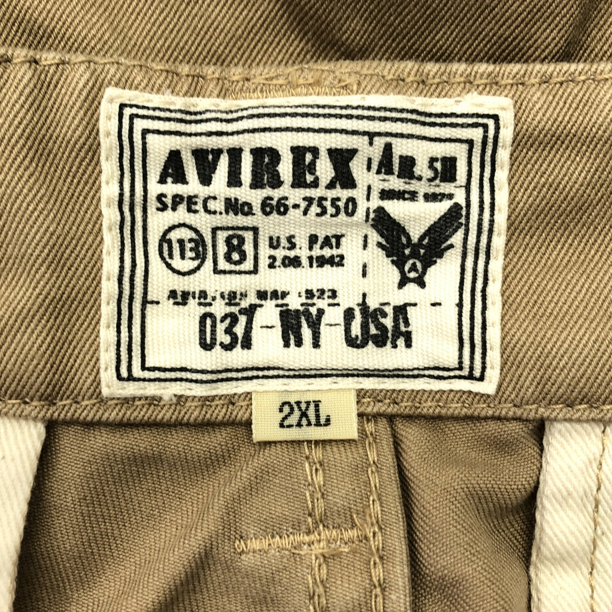 AVIREX / 아빌렉스 | 파티그 카고 반바지 | 2XL | 남성