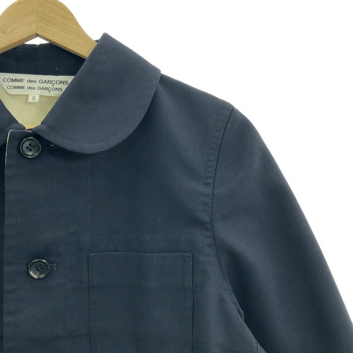 COMME des GARCONS | 2009SS | 圓領羊毛混紡連身外套 | 尺寸 S |