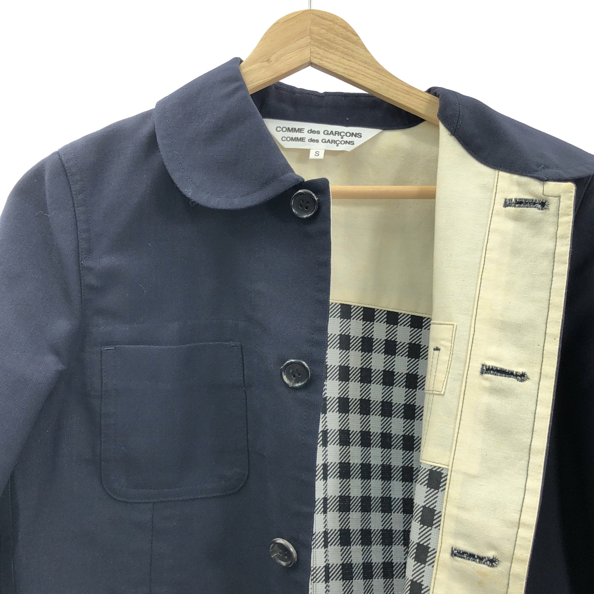 COMME des GARCONS | 2009SS | 圓領羊毛混紡連身外套 | 尺寸 S |