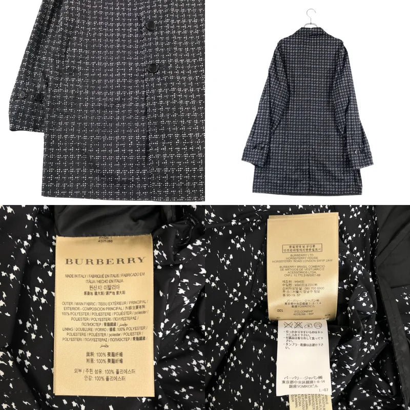 BURBERRY LONDON ENGLAND / バーバリーロンドンイングランド | リバーシブル 総柄 ロゴボタン シングルコート | 50 | メンズ