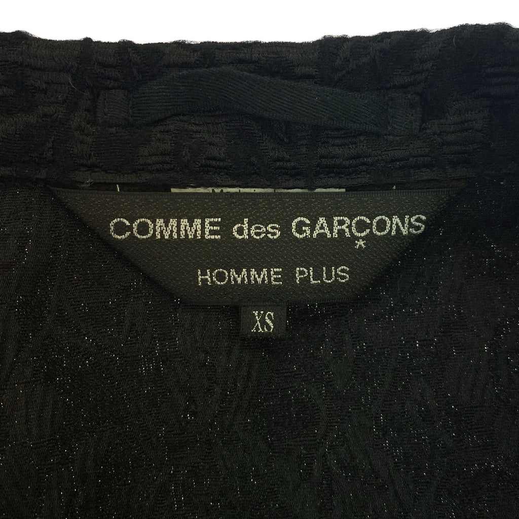 COMME des GARCONS HOMME PLUS / コムデギャルソンオムプリュス | 2011AW | ジャガード デニム 切替 テーラードジャケット | XS | インディゴ / ブラック | メンズ