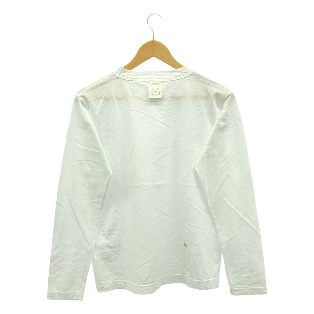 【美品】  45r / フォーティファイブアール | 天竺の90845星Tシャツ | 2 | ホワイト | レディース