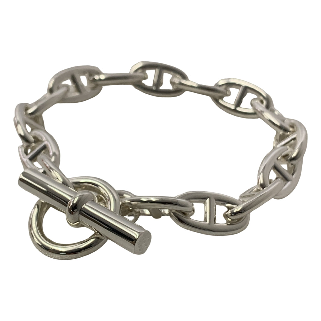 【新品】  HERMES / エルメス | Chaine d'Ancre シェーヌダンクルGM SV925 ブレスレット 15コマ | シルバー | メンズ