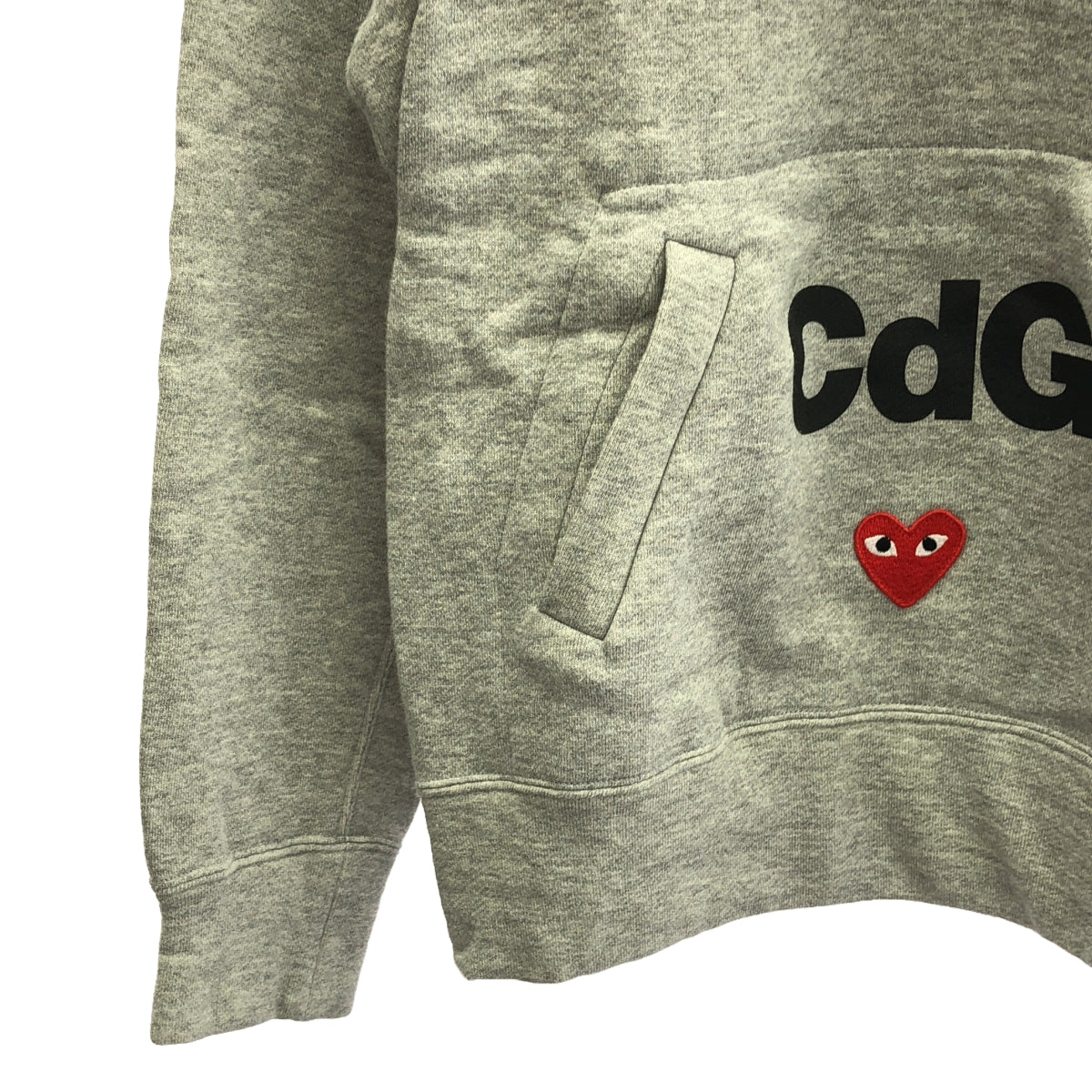 PLAY COMME des GARCONS / プレイコムデギャルソン | 2020SS | CdG ロゴ フーデッドパーカ | L | グレー | レディース