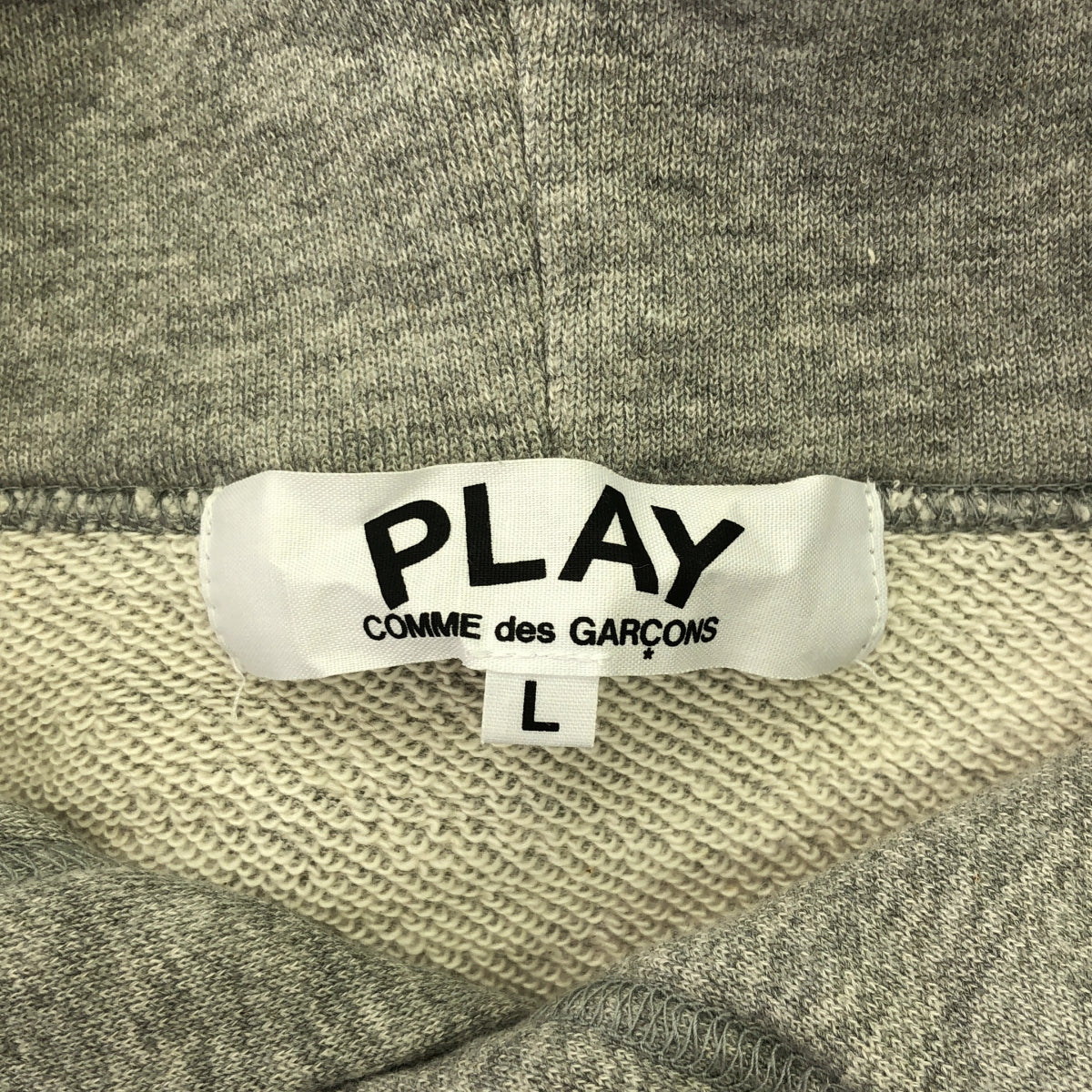 PLAY COMME des GARCONS / 플레이콤 데 갤슨 | 2020SS | CdG 로고 후드 파카 | L | 그레이 | 여성