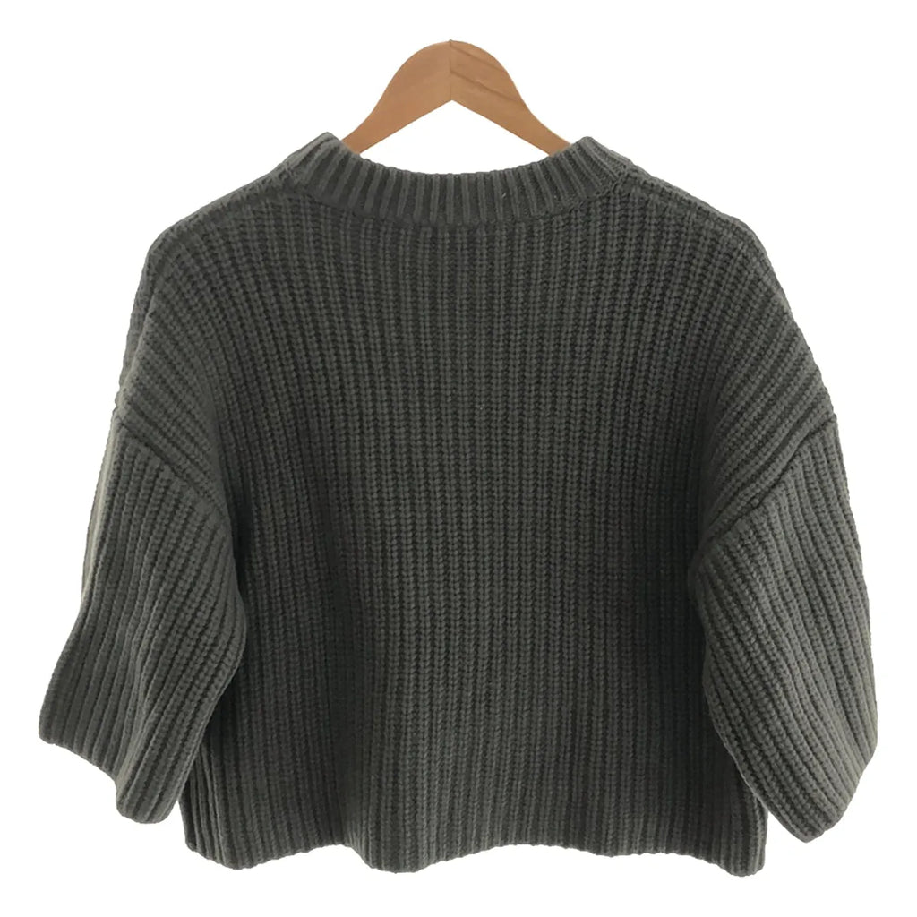 海克 |羅紋圓領短針織衫 | 1 |灰色 |女性的