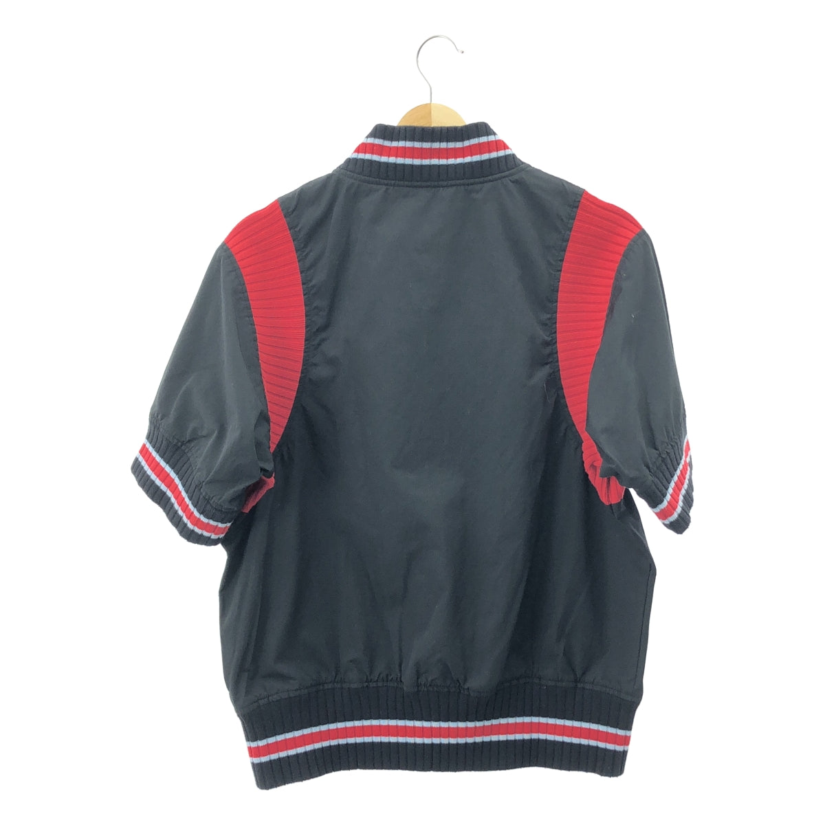 LITTLEBIG | 2023 春夏 | 半獎夾克，短袖，46 碼，黑色/紅色，男款