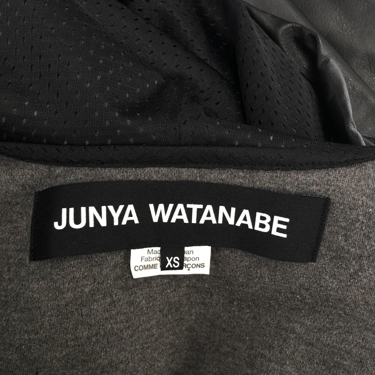 [Good Condition] JUNYA WATANABE | 2023AW | Deformed Volume Faux Leather Jacket Hoodie | XS | Black | Women's