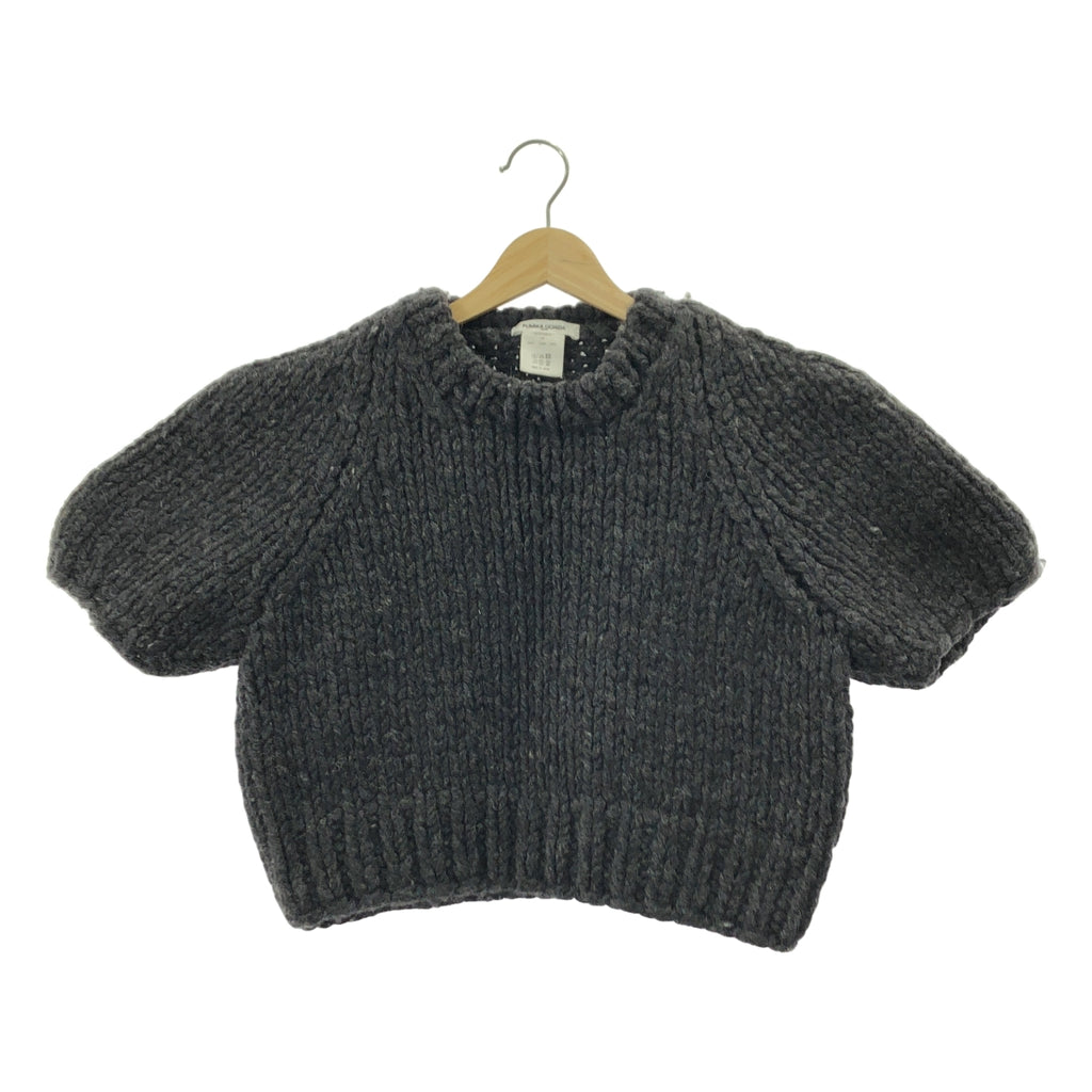 FUMIKA UCHIDA / 후미카우치다 | HAND KNITTED SHORT SLEEVE SWEATER / 울 니트 스웨터 | 36 |