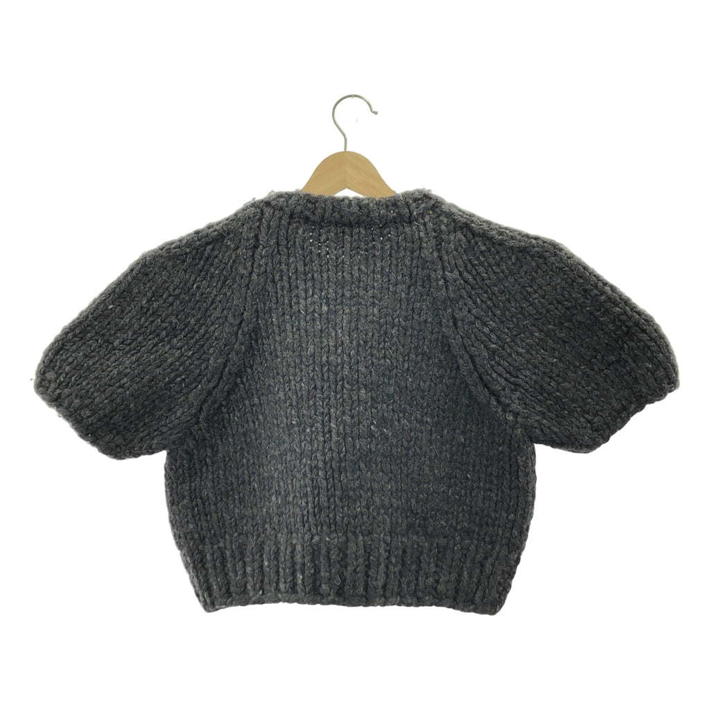 FUMIKA UCHIDA / 후미카우치다 | HAND KNITTED SHORT SLEEVE SWEATER / 울 니트 스웨터 | 36 |