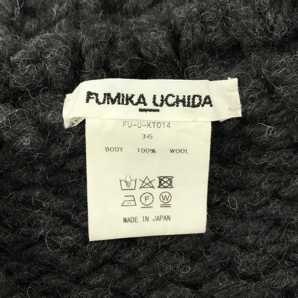 FUMIKA UCHIDA / 후미카우치다 | HAND KNITTED SHORT SLEEVE SWEATER / 울 니트 스웨터 | 36 |