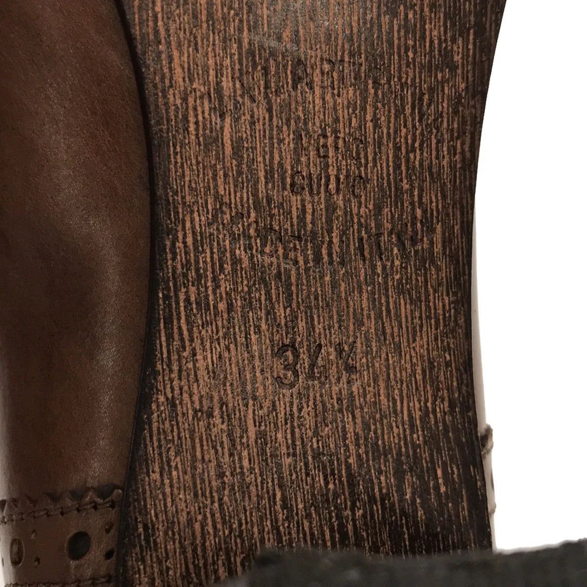 Luca Grossi / ルカグロッシ | ウイングチップ ヒール シューズ | 34 1/2 | ブラウン | レディース