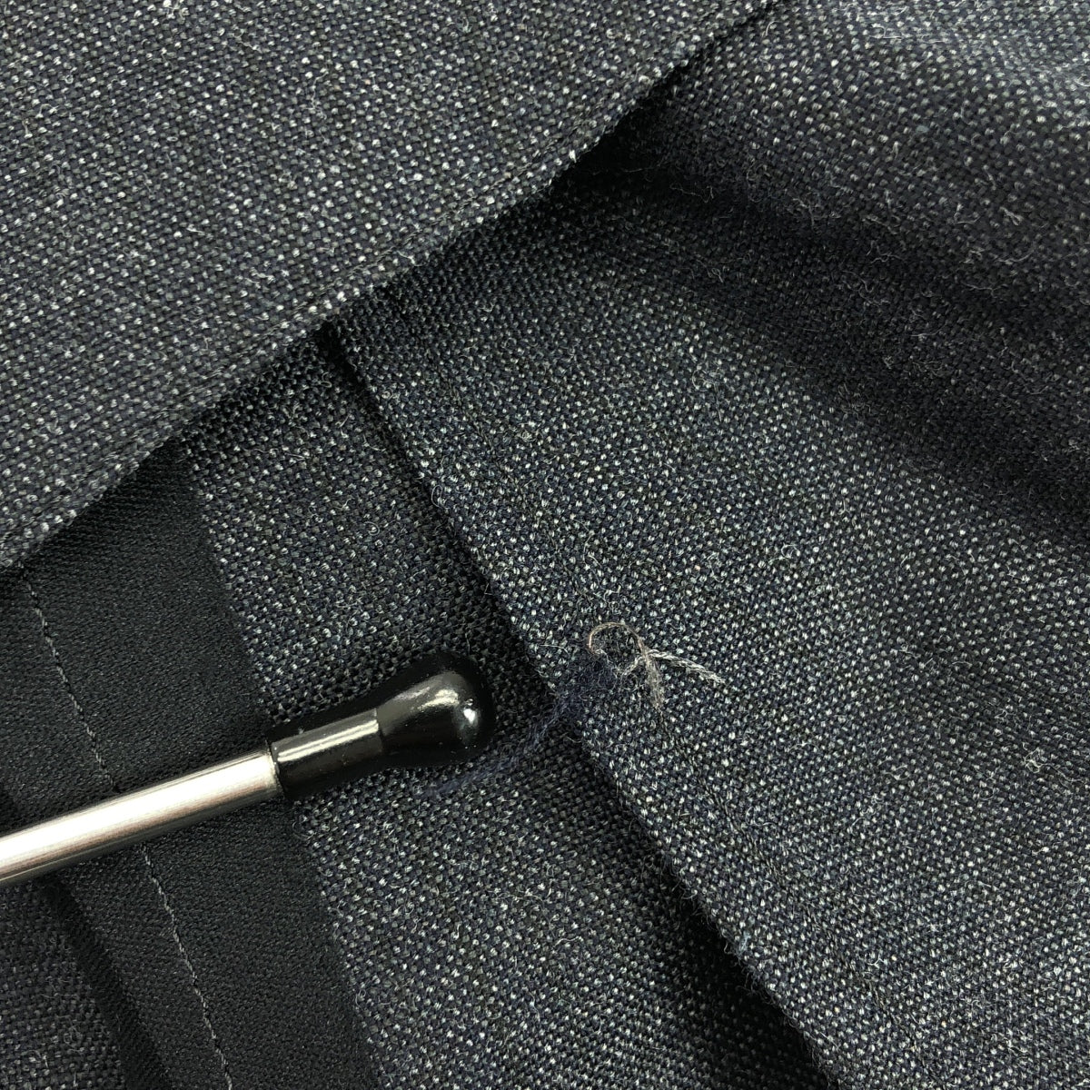 MARGARET HOWELL / 마가렛 하웰 | FOX BROTHERS / 폭스 브라더스 울 린넨 와이드 팬츠 | Ⅱ | 차콜 | 여성