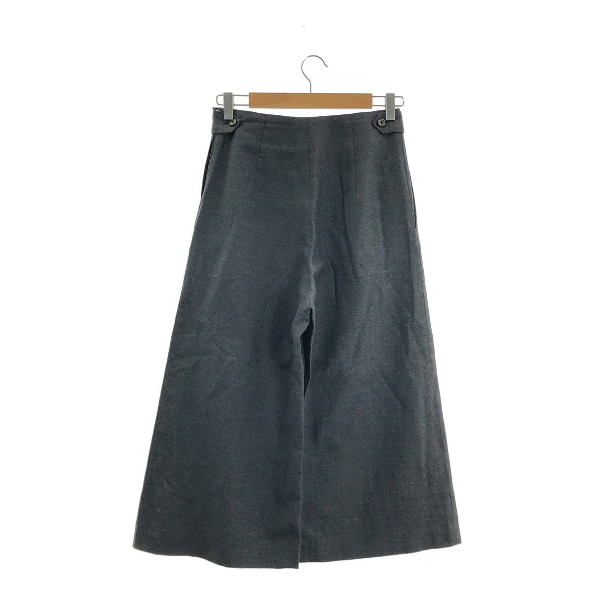 マーガレットハウエル×フォックスブラザーズ　ワイドパンツ　ウール　グレー　Ⅱ マーガレットハウエルカケルフォックスブラザーズ ワイドパンツ