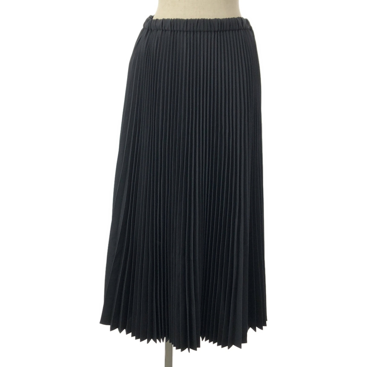 【美品】  JIL SANDER / ジルサンダー | W SKIRT 01 PL プリーツスカート | 32 | ブラック | レディース