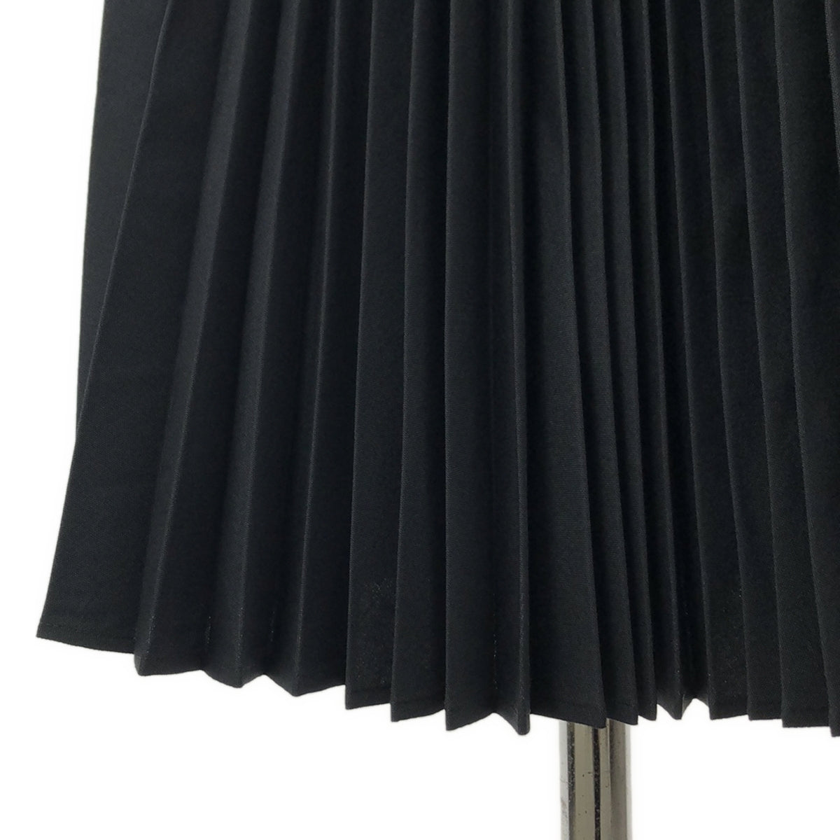 【美品】  JIL SANDER / ジルサンダー | W SKIRT 01 PL プリーツスカート | 32 | ブラック | レディース