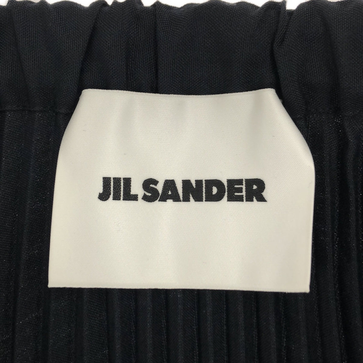 【美品】  JIL SANDER / ジルサンダー | W SKIRT 01 PL プリーツスカート | 32 | ブラック | レディース