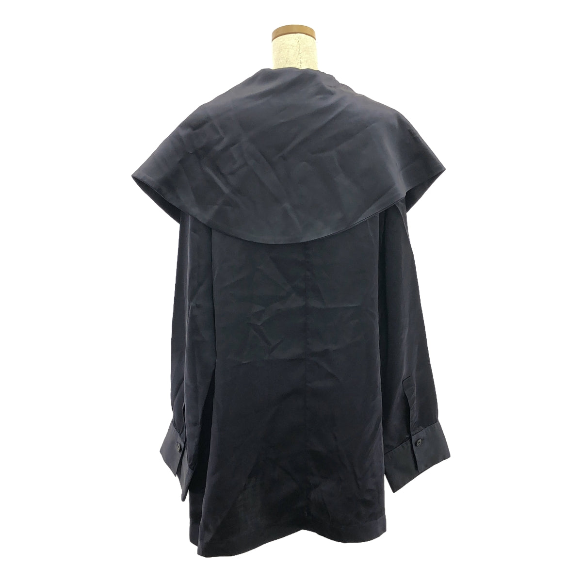 HARUNOBUMURATA / ハルノブムラタ | 2024AW | KIRSTIN - CUPRA SATIN ASYMMETRY COLLAR SHIRT シャツ | 36 | パープル | レディース