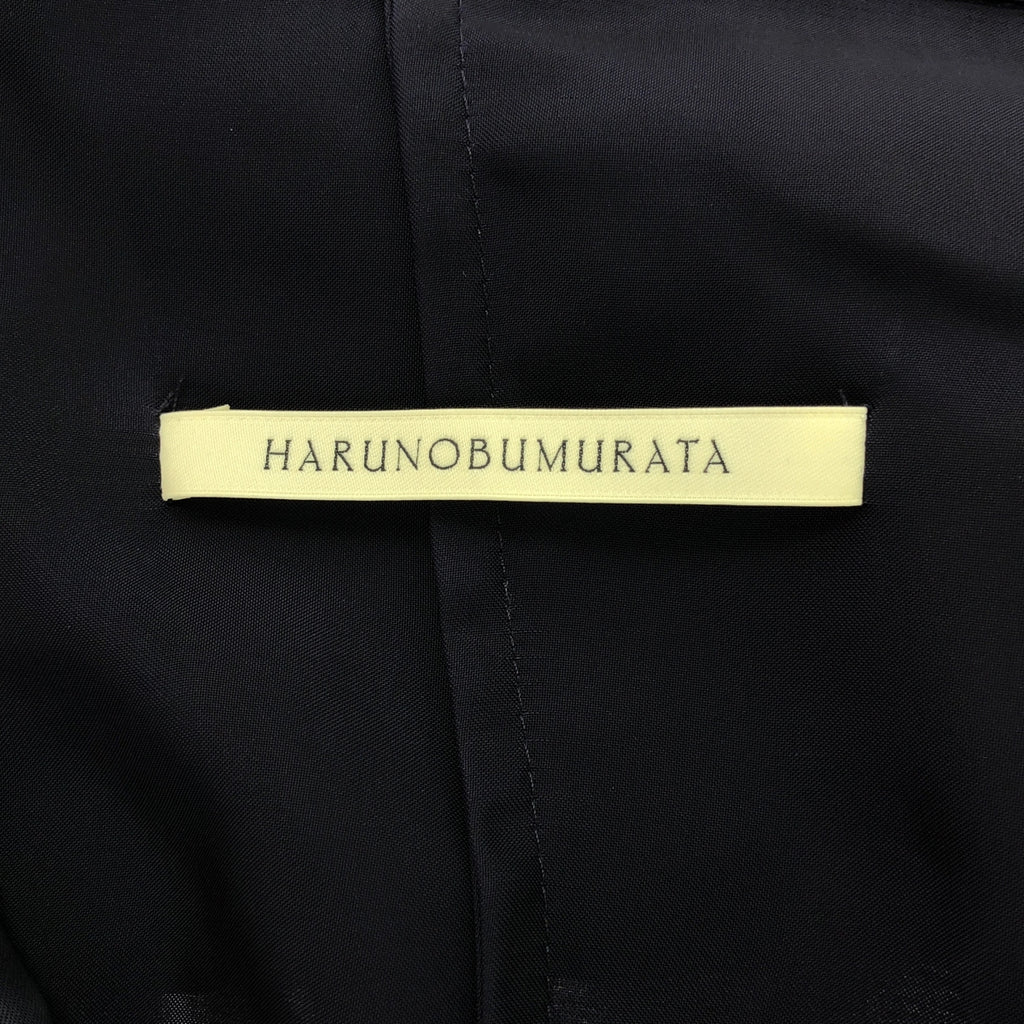 HARUNOBUMURATA / ハルノブムラタ | 2024AW | KIRSTIN - CUPRA SATIN ASYMMETRY COLLAR SHIRT シャツ | 36 | パープル | レディース