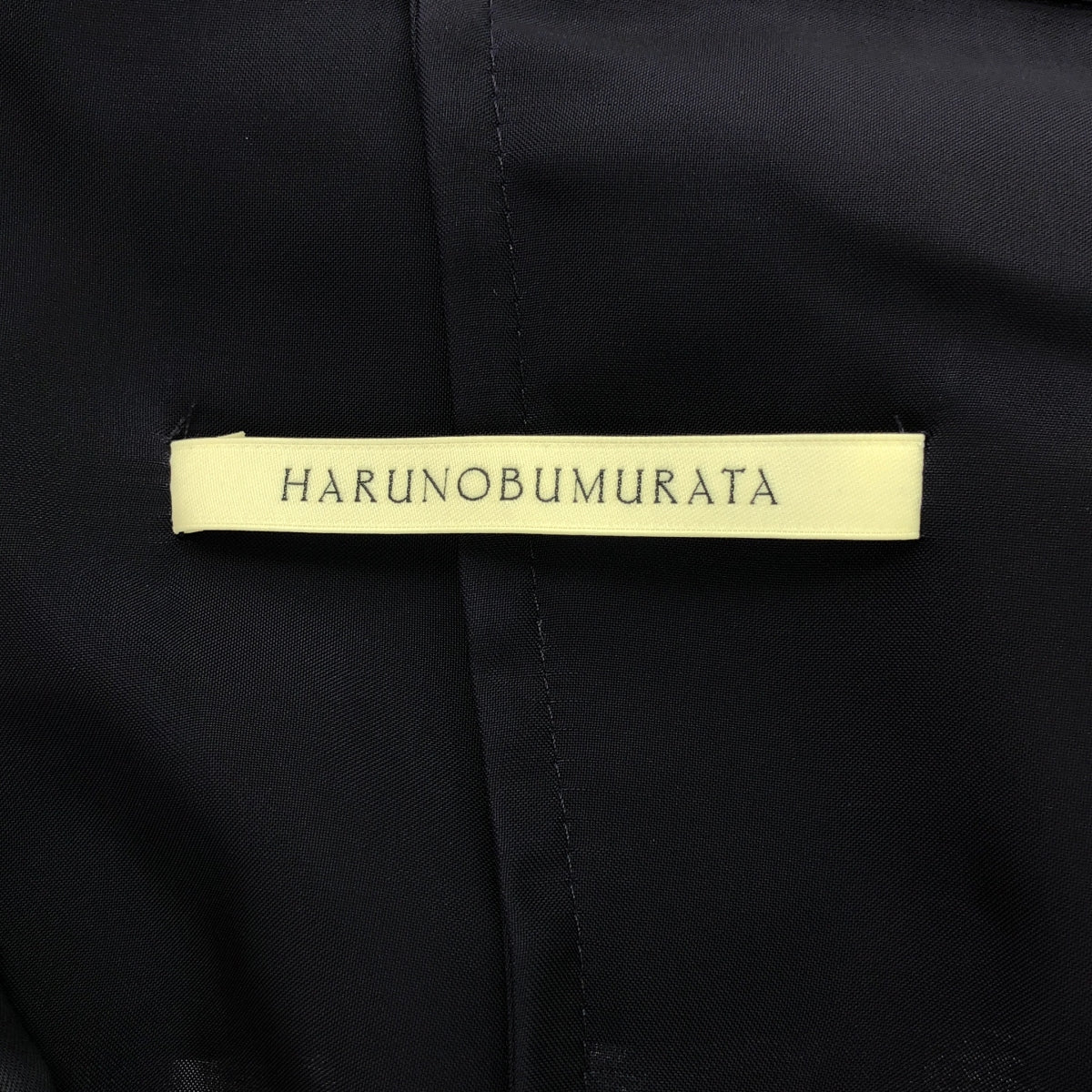 HARUNOBUMURATA / ハルノブムラタ | 2024AW | KIRSTIN - CUPRA SATIN ASYMMETRY COLLAR SHIRT シャツ | 36 | パープル | レディース