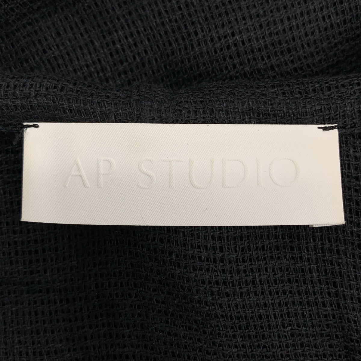 【미품】 AP STUDIO / 에피 스튜디오 | 2024SS | 린넨 메쉬 후디 | F | 블랙 | 여성