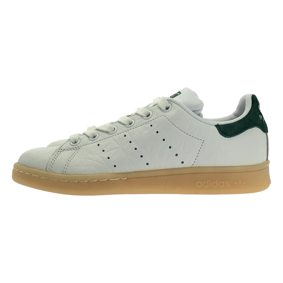 【美品】  adidas / アディダス | Originals STAN SMITH Crocodile Embossed ローカットスニーカー / S82253 | 22 | ホワイト/グリーン | レディース