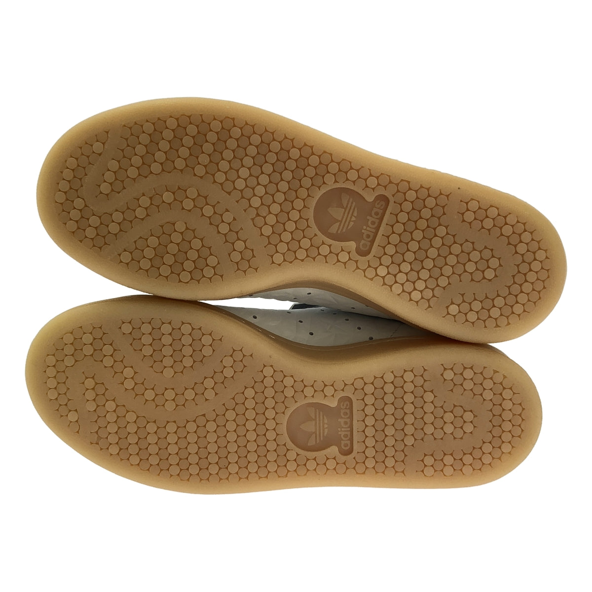 [狀況極佳] 阿迪達斯 Originals Stan Smith 鱷魚壓紋低筒運動鞋 (S82253) | 尺寸 22 | 白色/綠色 | 女款