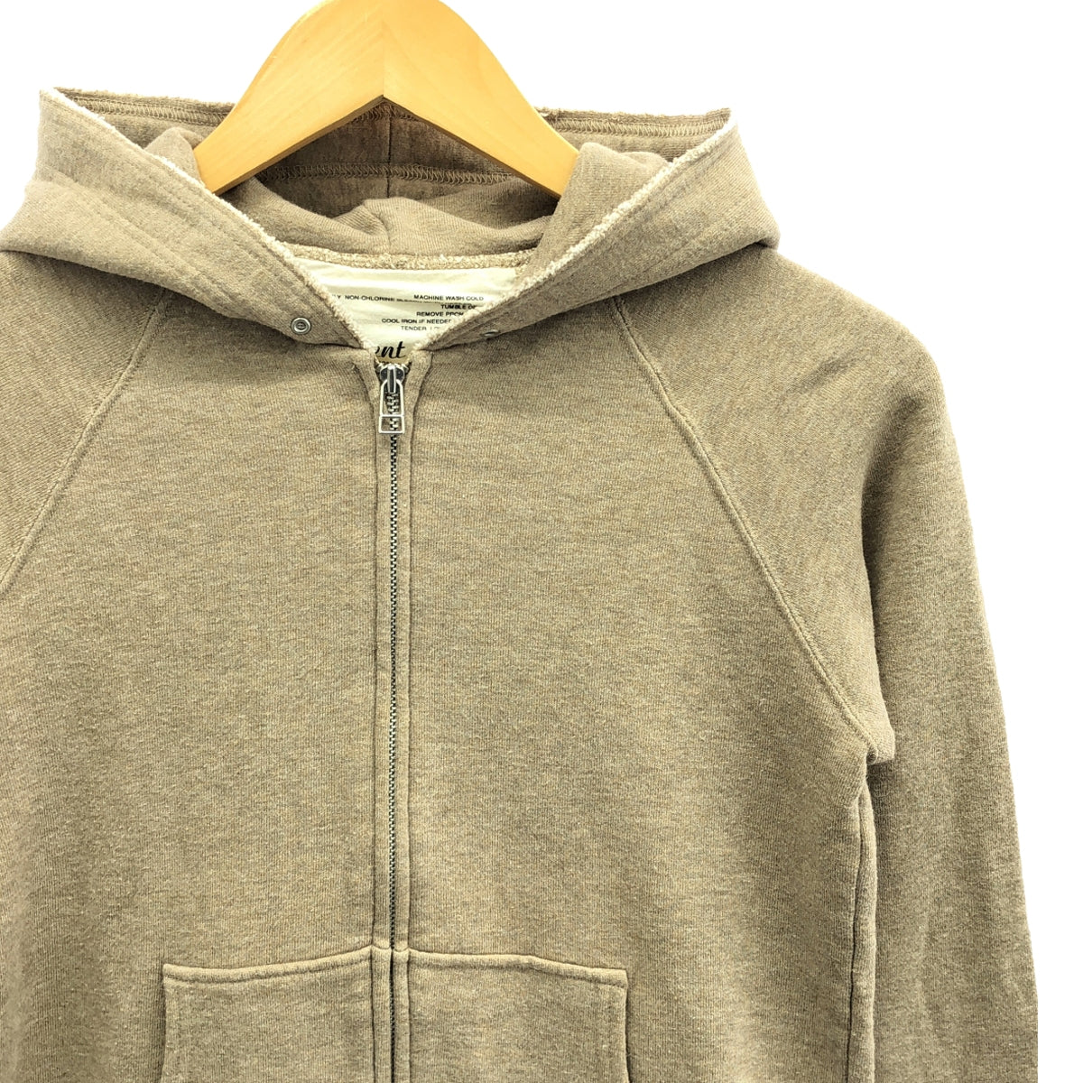 FLORENT | Cotton zip-up hoodie | Beige | Women's