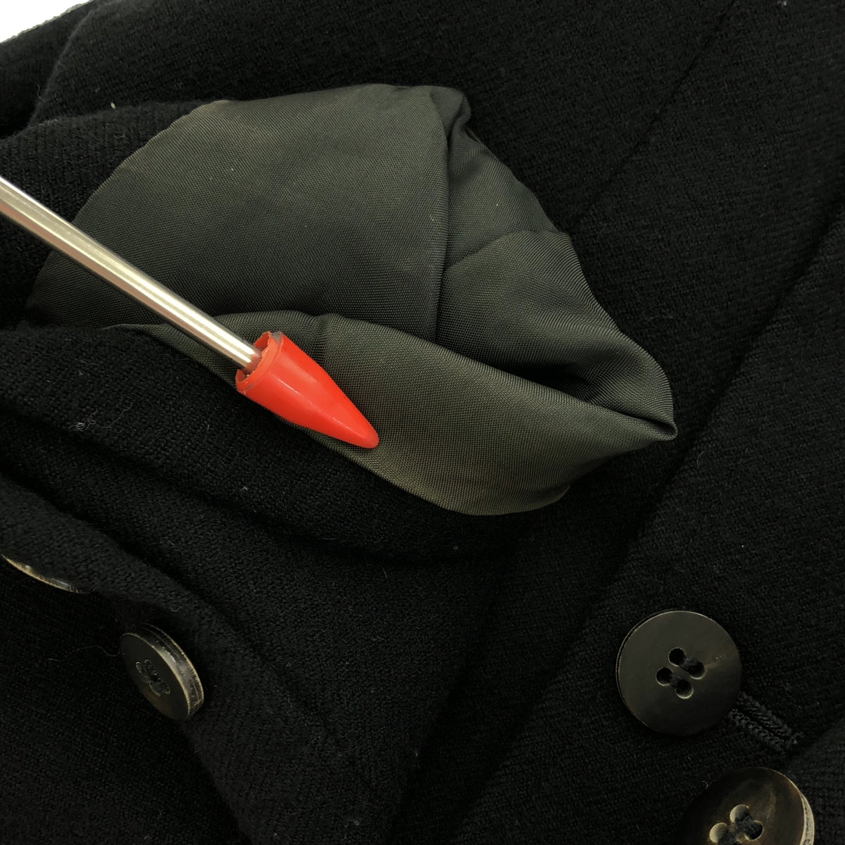 tricot COMME des GARCONS / トリココムデギャルソン | AD1988 | ウール ダブルボタン ショートジャケット | ブラック | レディース